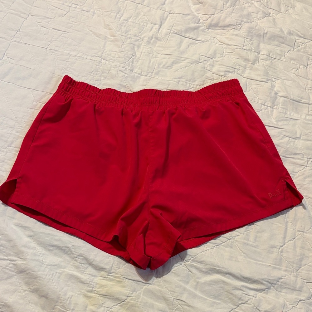 DKNY Women's Red Athletic‎ Shorts